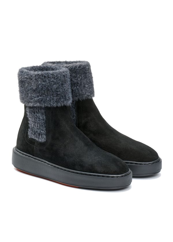 Женские ботинки Santoni из замши