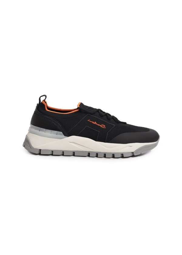 Текстильные кроссовки Santoni
