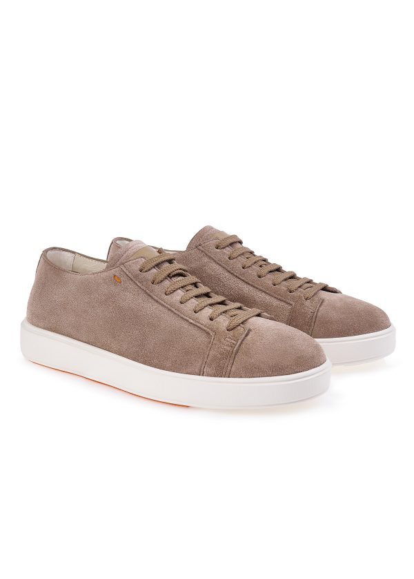 Замшевые кеды Santoni